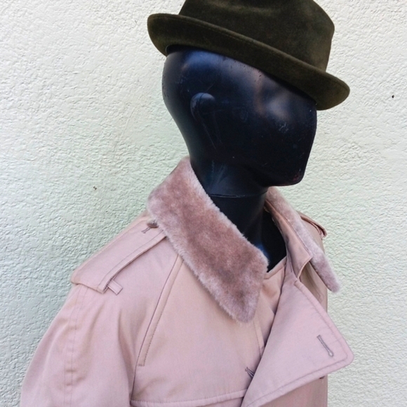 LONDON FOG MEN'S VINTAGE DOUBLE BREASTED LUXURY TRENCH COAT(EXTRA THICK LINING) - Picture 12 of 17